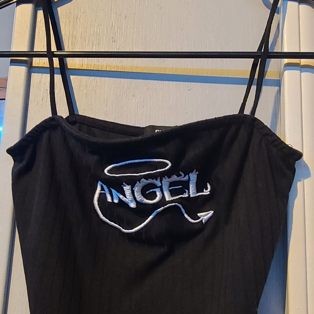 spaghetti strap crop top
